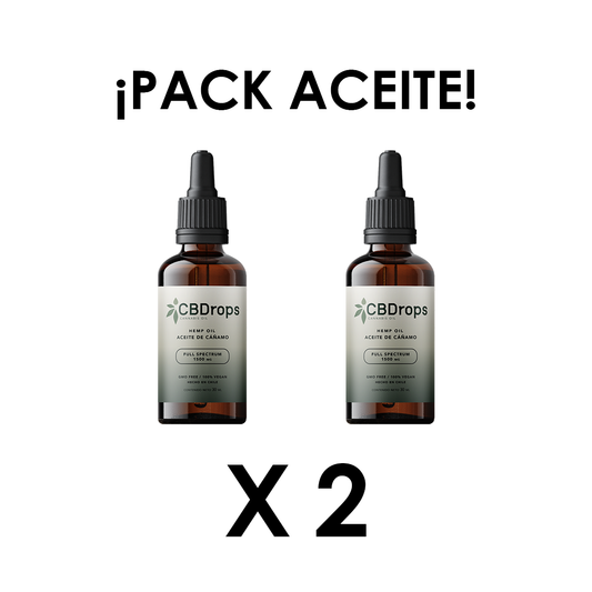 Pack Aceite Natural de Cáñamo 30 ml. x2